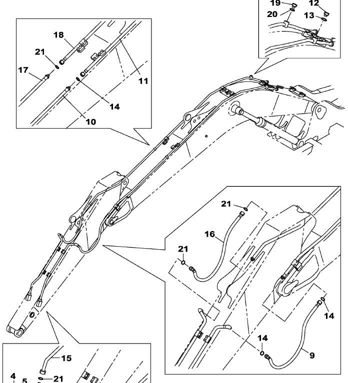 Catalogo de peças Escavadeira Case CX160B portugues