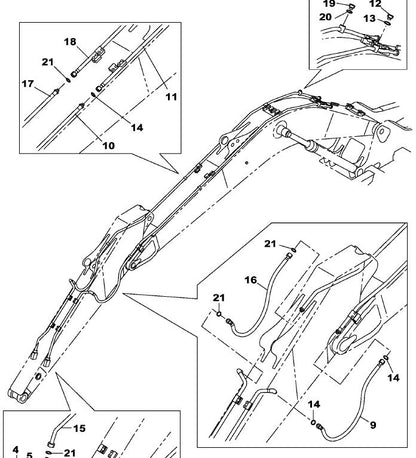 Catalogo de peças Escavadeira Case CX160B portugues