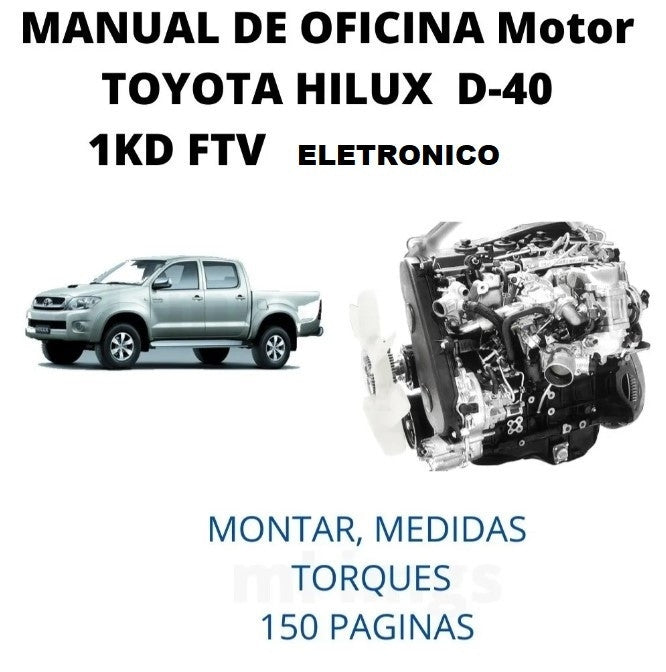 Manual De Serviço Oficina Motor Toyota Hilux D-40