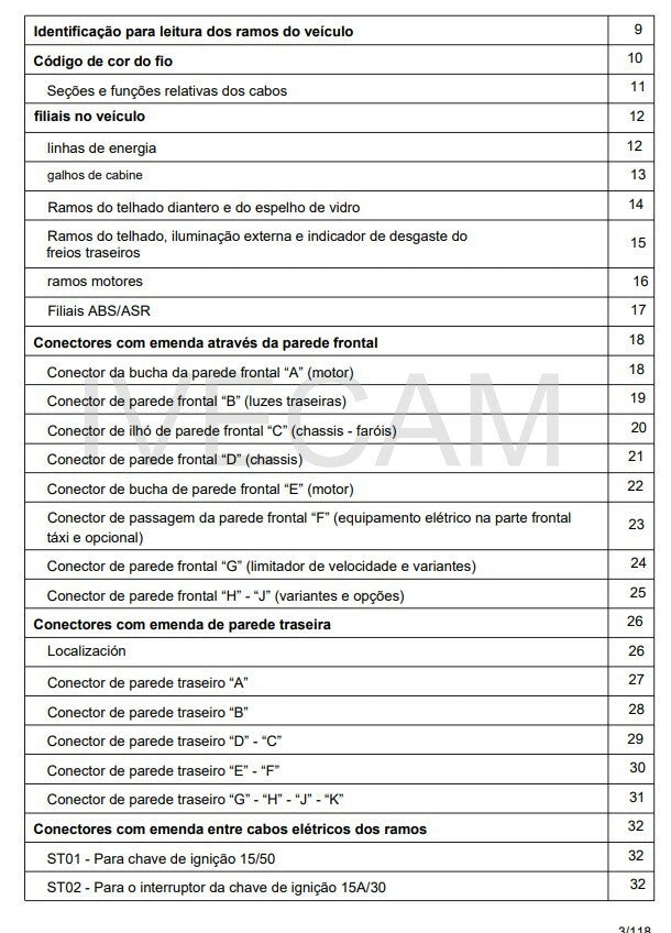 Manual de serviço sistema eletrico iveco portugues