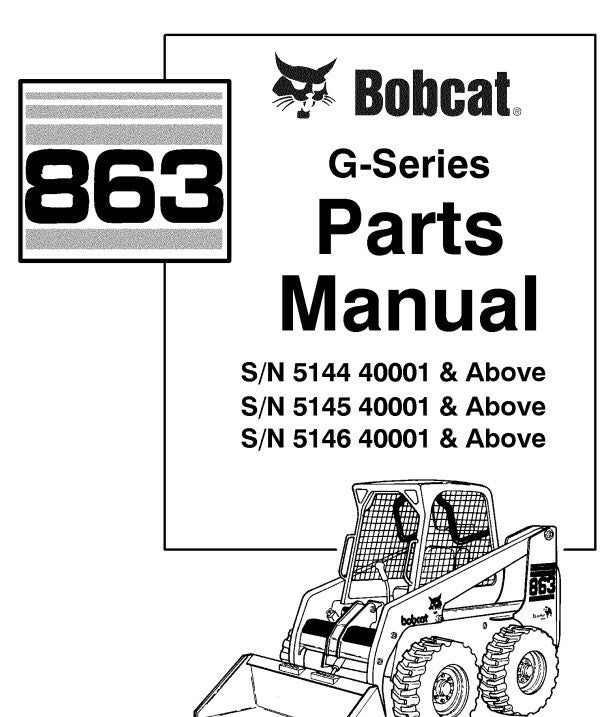 Catálogo de peças bobcat 863 parts ingles