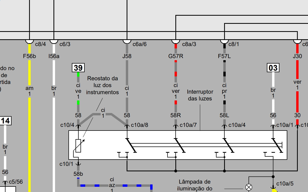 Esquema Elétrico Geral Do Gol Quadrado Ap E Cht 1985 a 1994 volkswagen