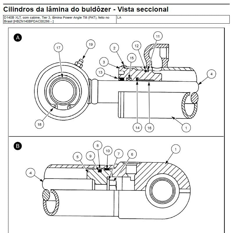 Manual de Servico trator D140B completo 2018