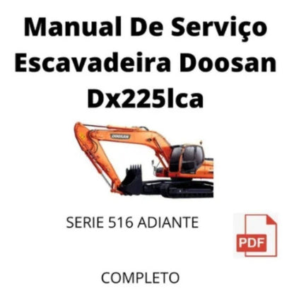 Manual De Serviço Escavadeira Doosan Dx225lca