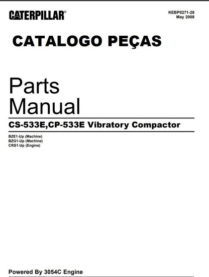 Catalogo de Peças - Cat Cp533e CS533e INGLES