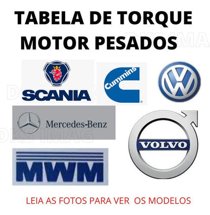 Manual Tabela De Torques e retifica De Motores Caminhões Diesel