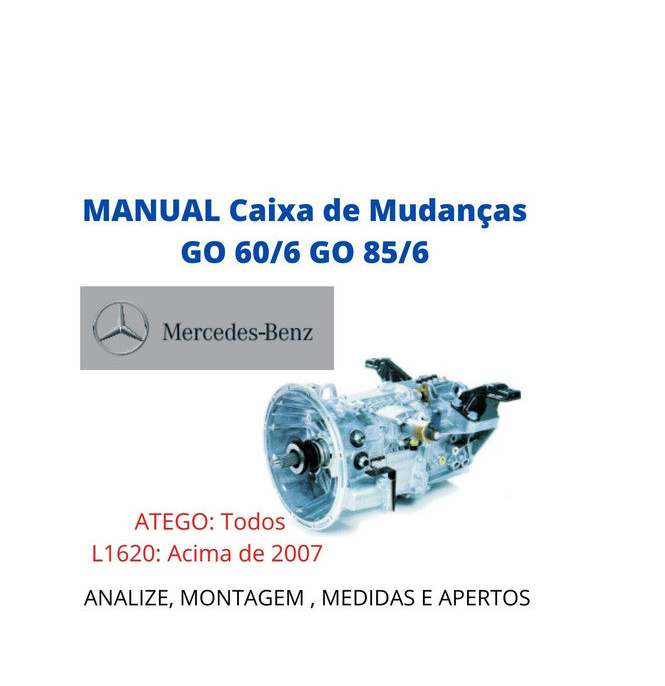 Manual Serviço Cx Cambio Mercedes Bens G60 G85 Atego 1620e