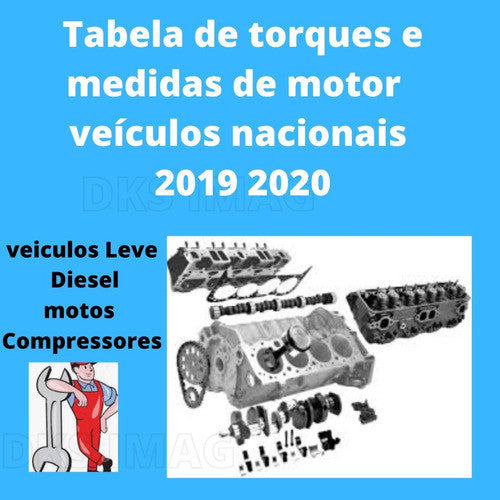 Tabela Técnica De Oficina Motores 2019 2020