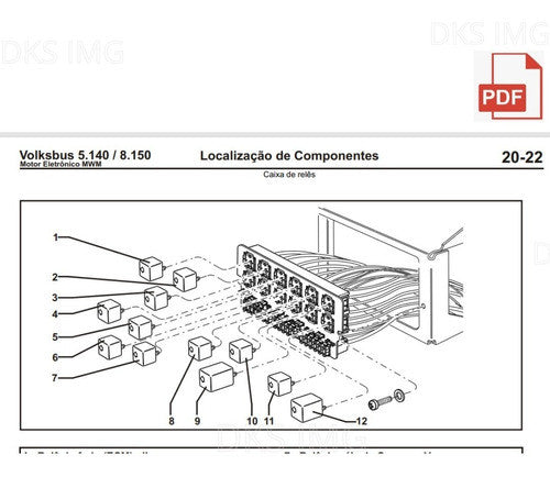 Esquema Elétrico Volksbus 5.140 8.150 Motor Eletrônico Mwm + codigos de piscas