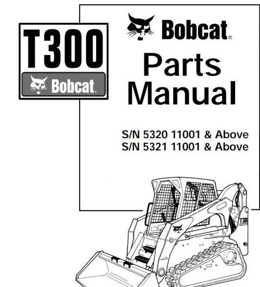 Catálogo de peças bobcat T300 ingles