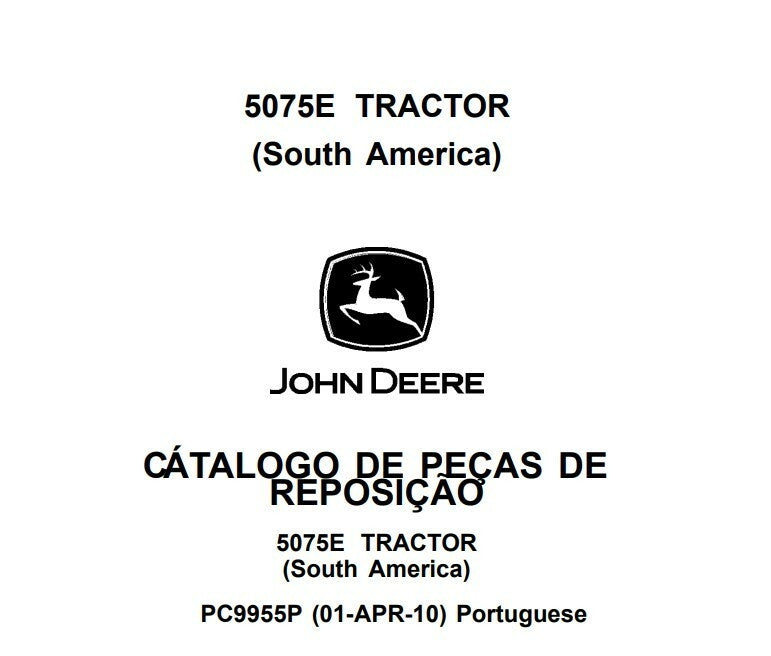 Catálogo De Peças Trator John Deere 5075e