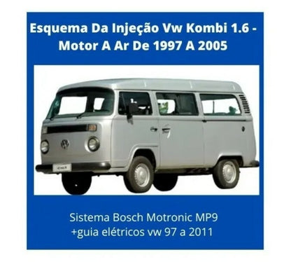 Esquema Da Injeção Vw Kombi 1.6 - Motor A Ar De 1997 A 2005