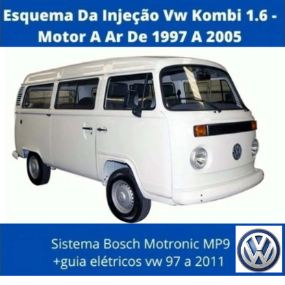 Esquema Da Injeção Vw Kombi 1.6 - Motor A Ar De 1997 A 2005