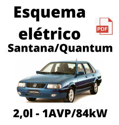 Esquema Elétrico Santana/quantum 2,0l - 1avp/84kw 99