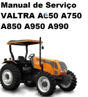 Manual de oficina VALTRA A650 A750 A850 A950 A990 + Diagnósticos de defeitos