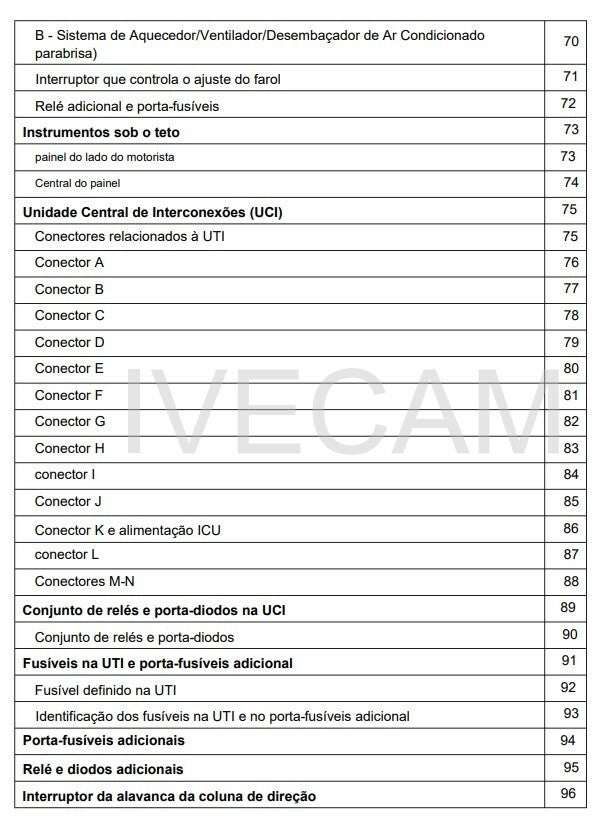 Manual de serviço sistema eletrico iveco portugues