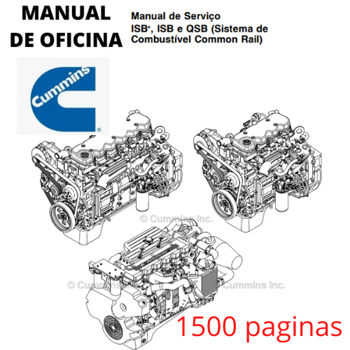 Manual serviço motor Cummins Isb Qsb Manual 1500 paginas