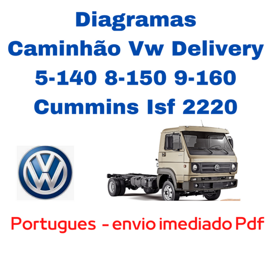 Esquema Eletrico Caminhão Vw Delivery 5.140 8.150 9.160 Isf cummins