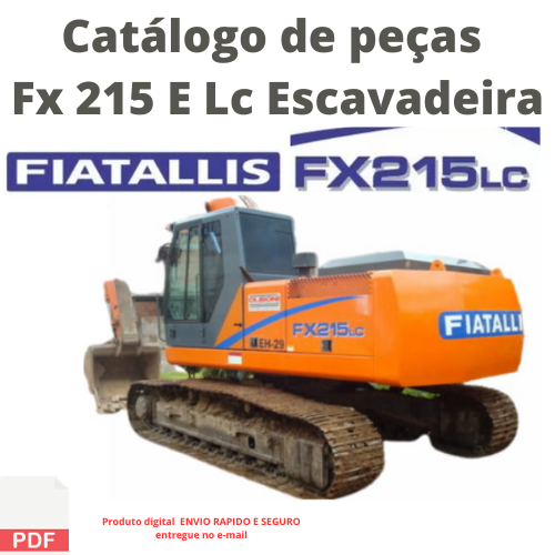 Catálogo de peças Fx 215 E Lc Escavadeira