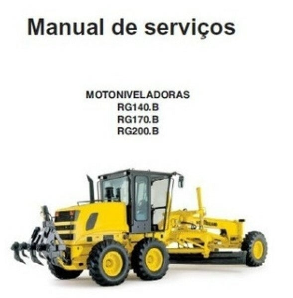 Manual Serviço oficina Motoniveladoras New Holland Rg 140b / 170b / 200b