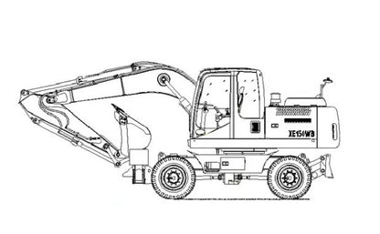 catálogo de peças ESCAVADEIRA XCMG XE150WB ingles