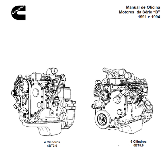 Manual de oficina motor cummins serie B 3.9 e 5.9