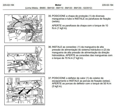 Manual Serviço Oficina Tratores Valtra Bm 85 100 110 120 125