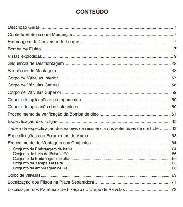 MANUAL REPARAÇÃO CAMBIO JF405-E JACTO