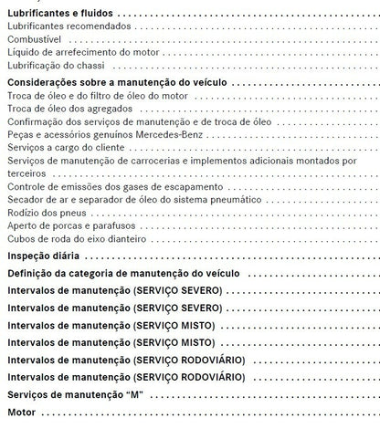 Manual Manutenção Micro Ônibus Mercedes benz Euro 5 LO815 LO915 LO 916