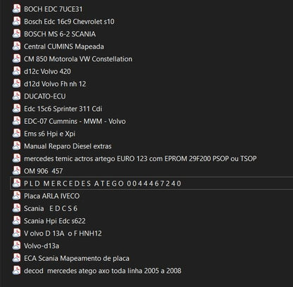 Manual De diagramas Esquemas Reparo De Central Ecu linha Diesel