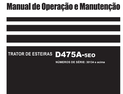 Manual De Operação E Manutenção Trator D475a