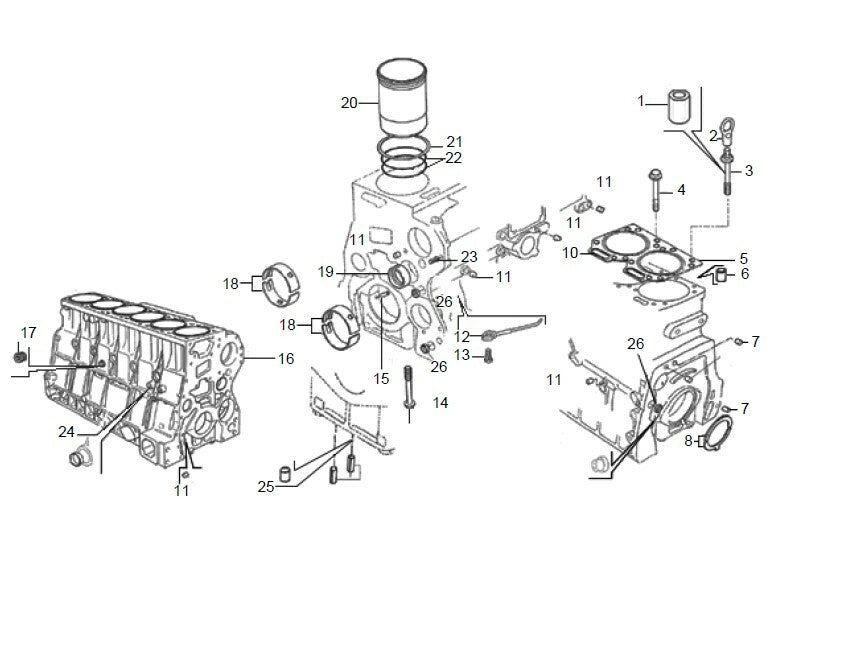 Catálogo de Peças motor MWM INTERNATIONAL 3.12 tca