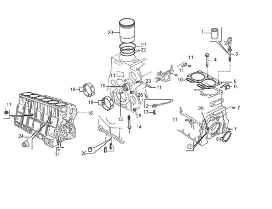 Catálogo de Peças motor MWM INTERNATIONAL 3.12 tca