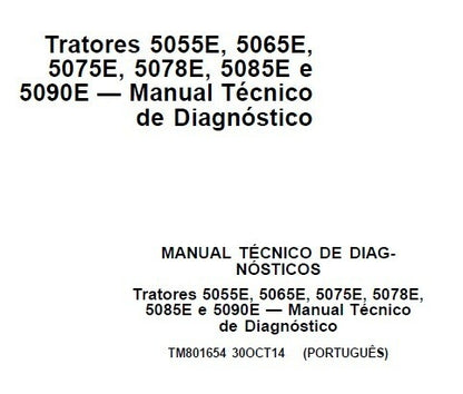 MANUAL TÉCNICO DE DIAGNÓSTICOS Tratores John Deere 5055E 5065E 5075E 5078E 5085E 5090E