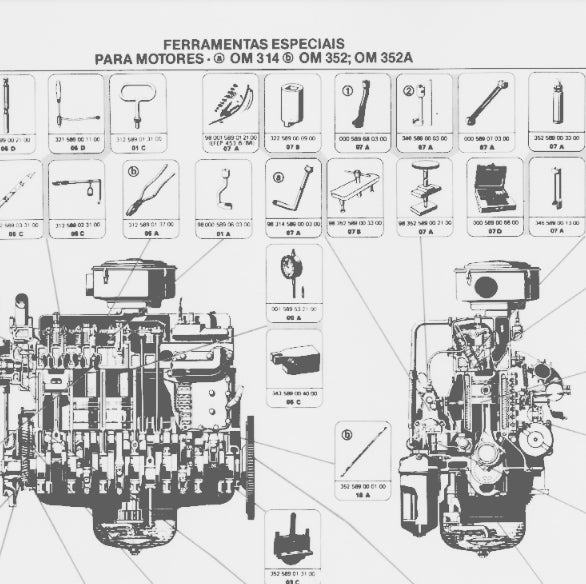 Manual de Oficina motor OM314 e OM352 Mercedes Benz