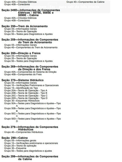 MANUAL TÉCNICO DE DIAGNÓSTICOS Tratores John Deere 5055E 5065E 5075E 5078E 5085E 5090E