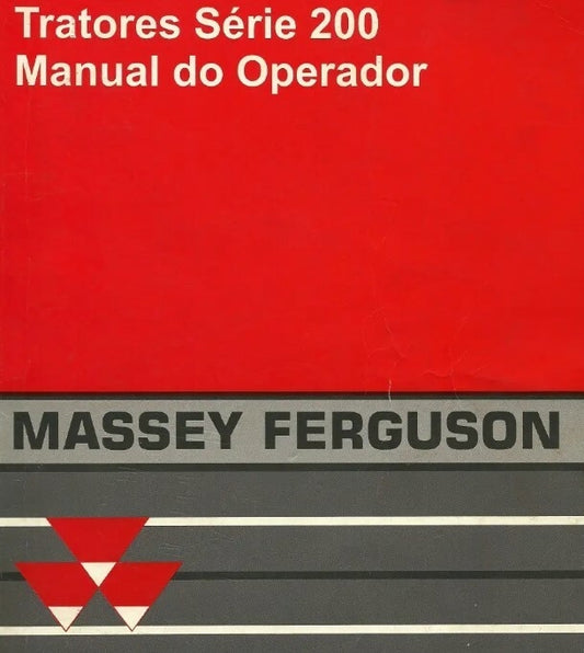 Manual Trator Massey Ferguson Linha 200 299 serie 200