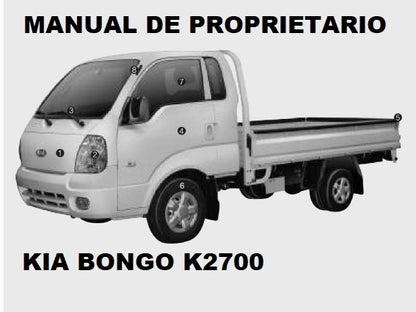 MANUAL DE PROPRIETARIO KIA BONGO K2700