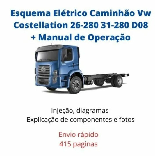 Esquema Eletrico Caminhão Vw Costellation 26-280 31-280