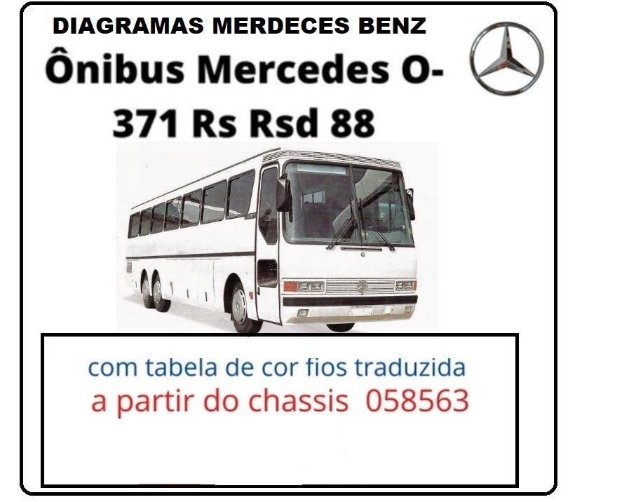 Esquema Diagrama Elétrico Ônibus Mercedes O-371 Rs Rsd