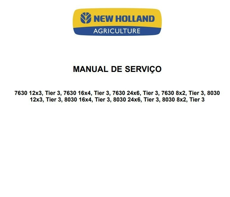 Manual De Serviço Trator New Roland 7630 / 8030 Tier 3