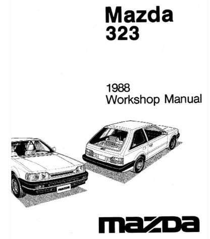 Manual carro Mazda 323 1988