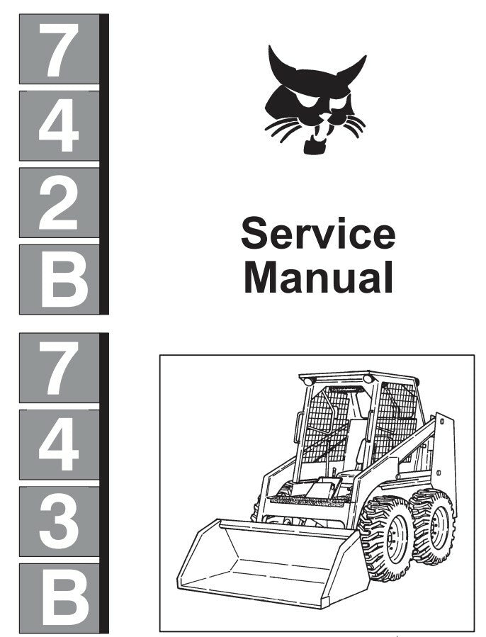 Manual de serviço bobcat SeRvice Manual ingles 742b 743b