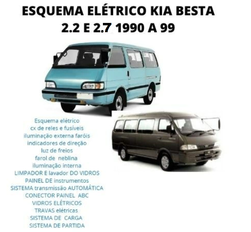 Esquema Elétrico Kia Besta 2.2 E 2.7 1990 A 99