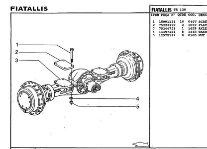 Catalogo de Peças pa carregadeira FIATALLIS FR120