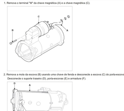 Manual serviço oficina motor D4CB crdi 2.5 16v hyundai hr kia crdi