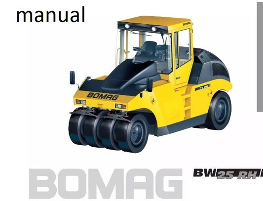 Manual de serviço original BW 25 RH Bomag