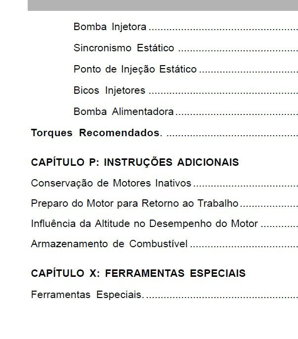 MANUAL DE SERVIÇO MOTOR Maxion - Manual 1006 E 1006T