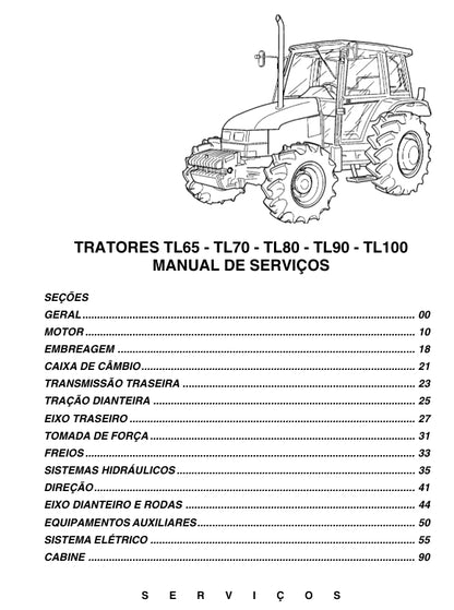 Manual De Serviços Trator new holland Tl 97