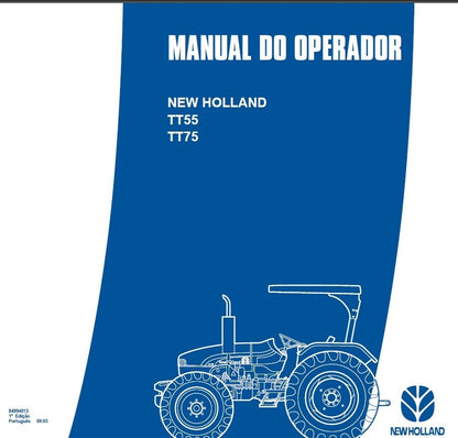 Manual de operação manutenção new holland TT55 TT75